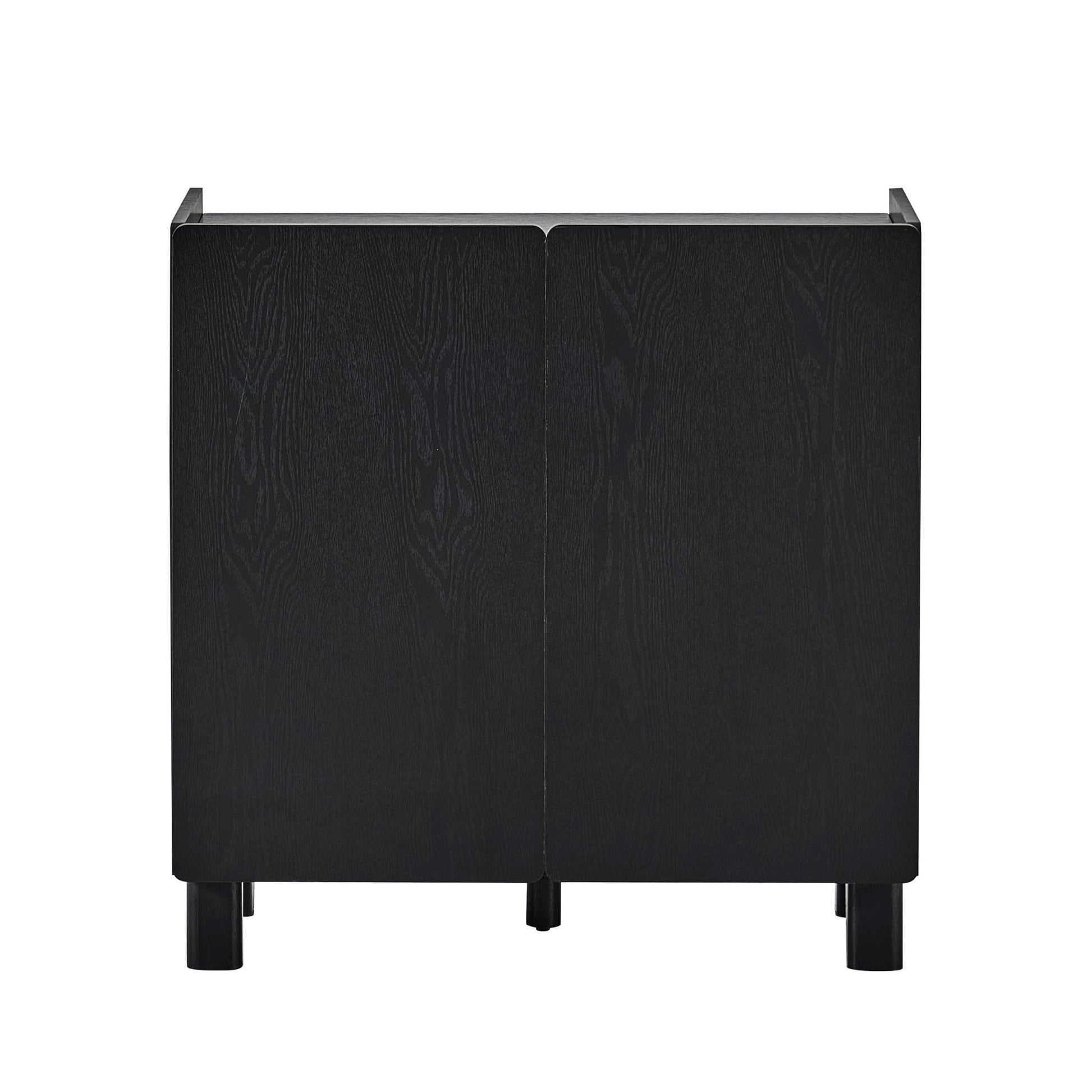 Avalon 2 Door Sideboard - Black Wood Effect - DUSK