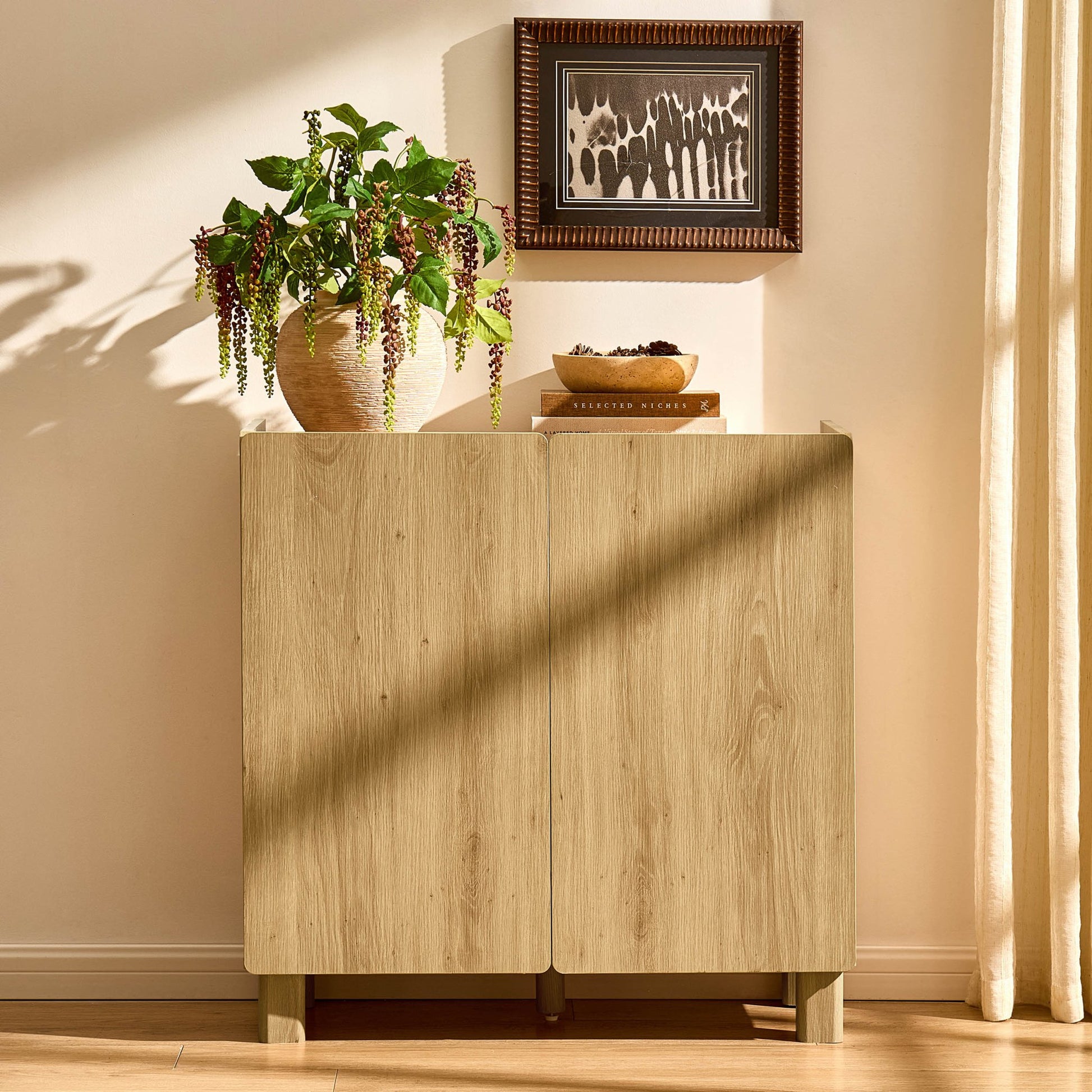 Avalon 2 Door Sideboard - Light Oak Effect - DUSK