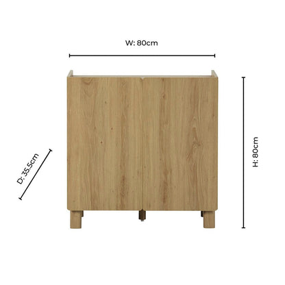 Avalon 2 Door Sideboard - Light Oak Effect - DUSK