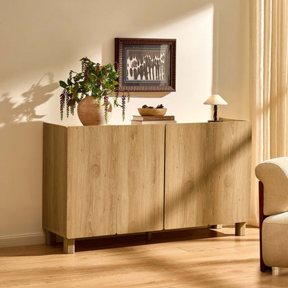 Avalon 4 Door Sideboard - Light Oak Effect - DUSK