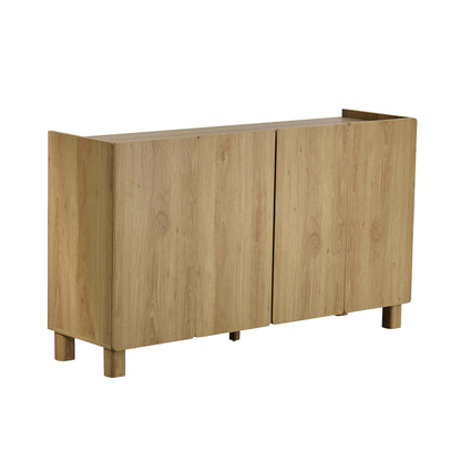 Avalon 4 Door Sideboard - Light Oak Effect - DUSK
