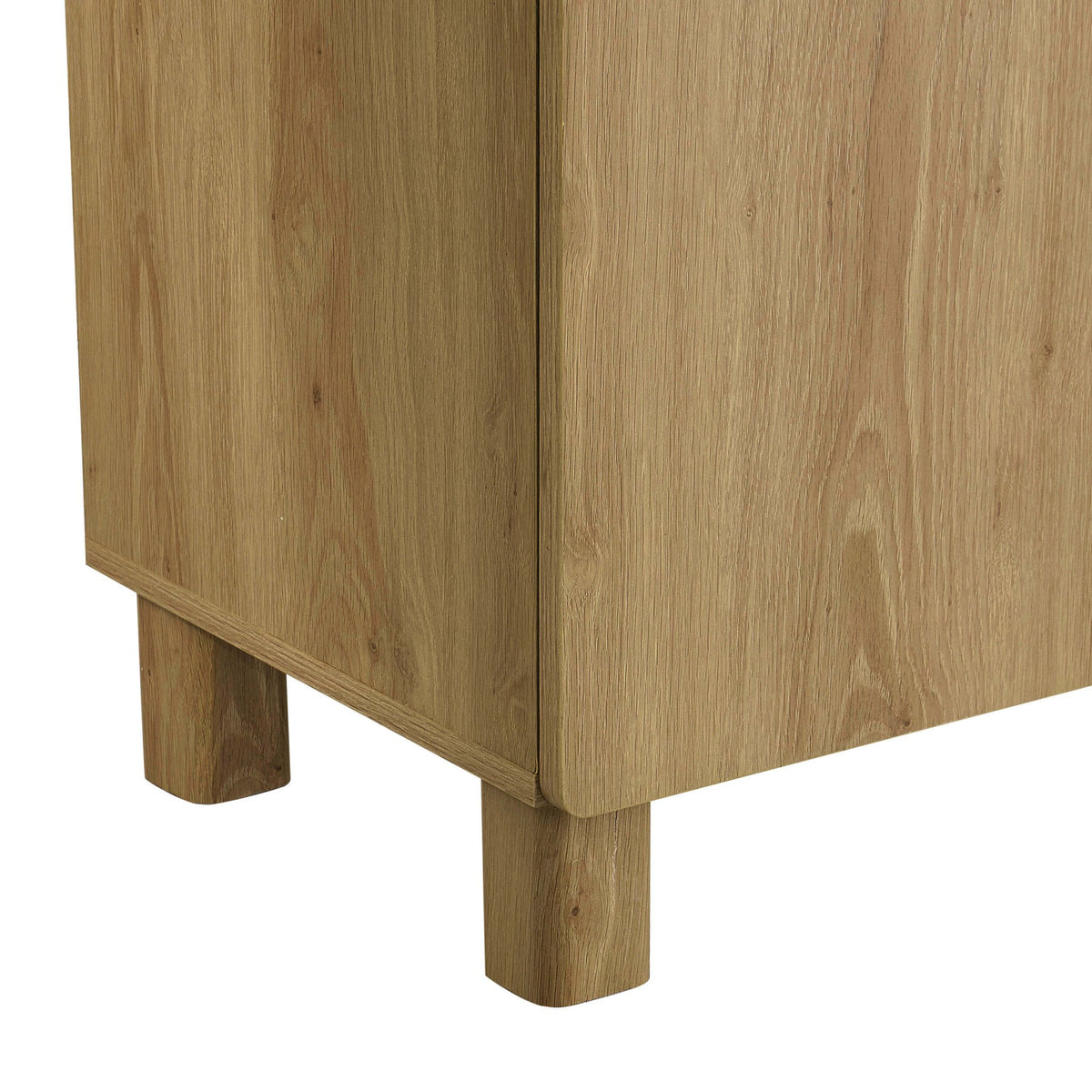 Avalon 4 Door Sideboard - Light Oak Effect - DUSK