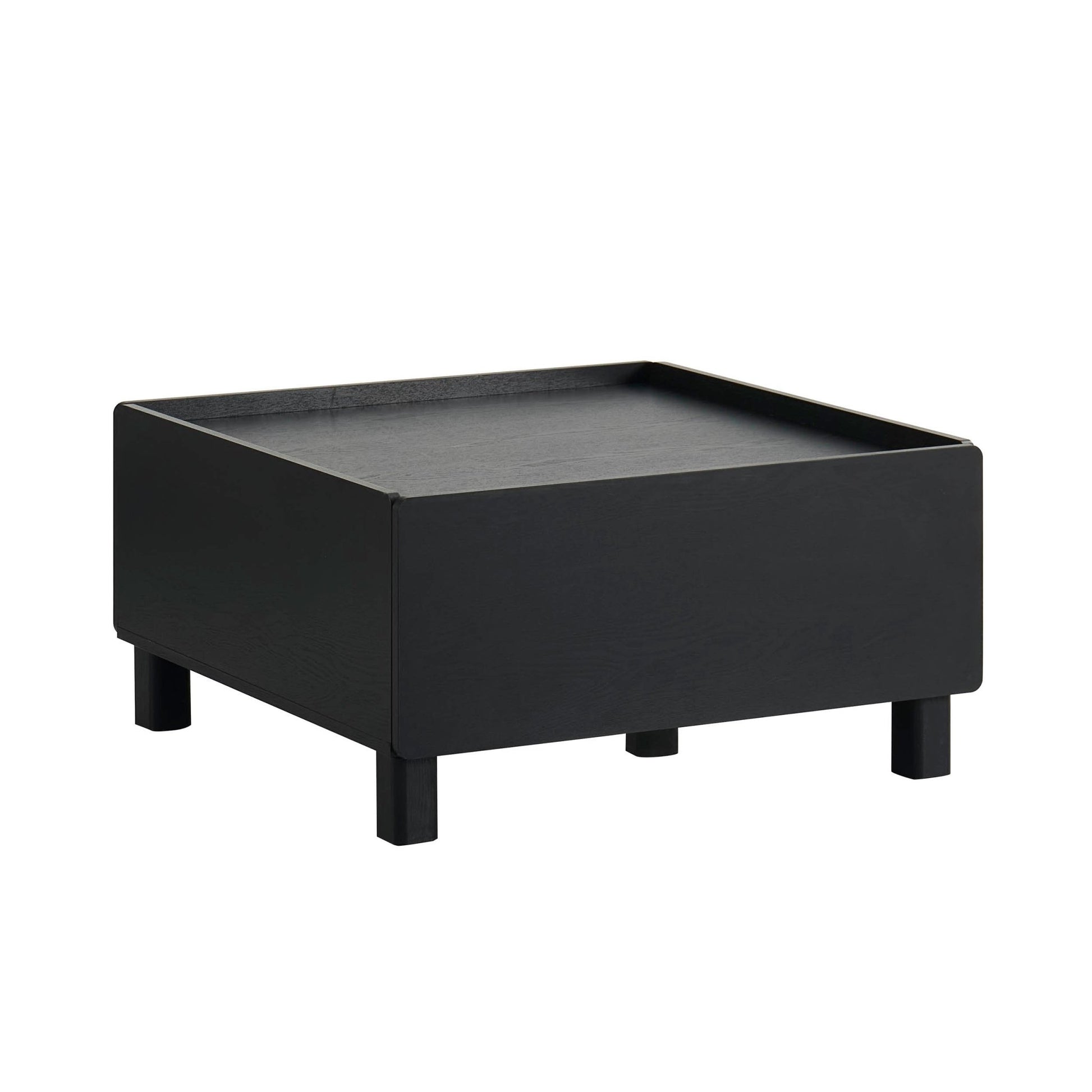 Avalon Extendable/Storage Coffee Table - Black Wood Effect - DUSK