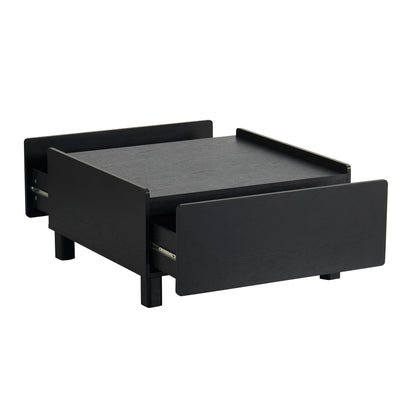 Avalon Extendable/Storage Coffee Table - Black Wood Effect - DUSK