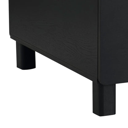 Avalon Extendable/Storage Coffee Table - Black Wood Effect - DUSK