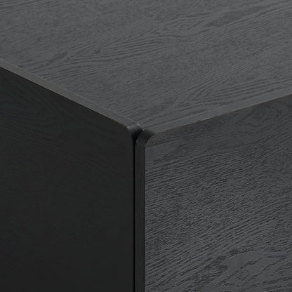 Avalon Extendable/Storage Coffee Table - Black Wood Effect - DUSK