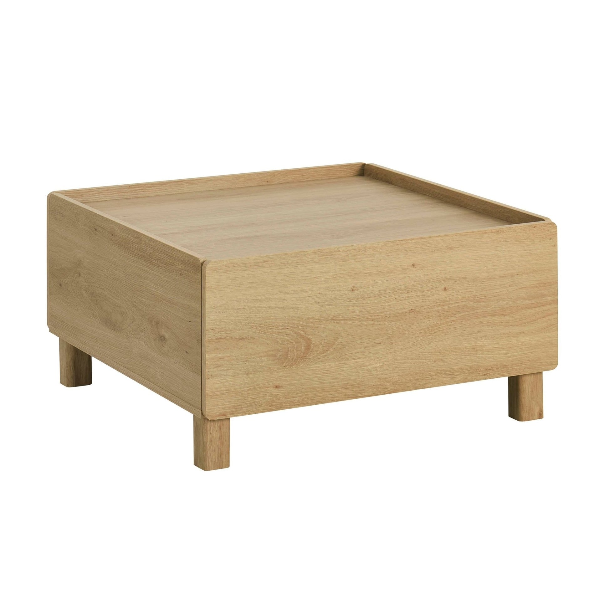 Avalon Extendable/Storage Coffee Table - Light Oak Effect - DUSK