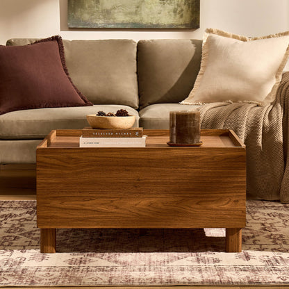 Avalon Extendable/Storage Coffee Table - Medium Wood - DUSK