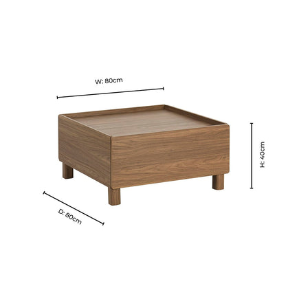 Avalon Extendable/Storage Coffee Table - Medium Wood - DUSK