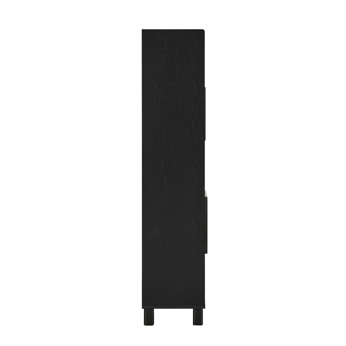 Avalon Shelving Unit - Black Wood Effect - DUSK