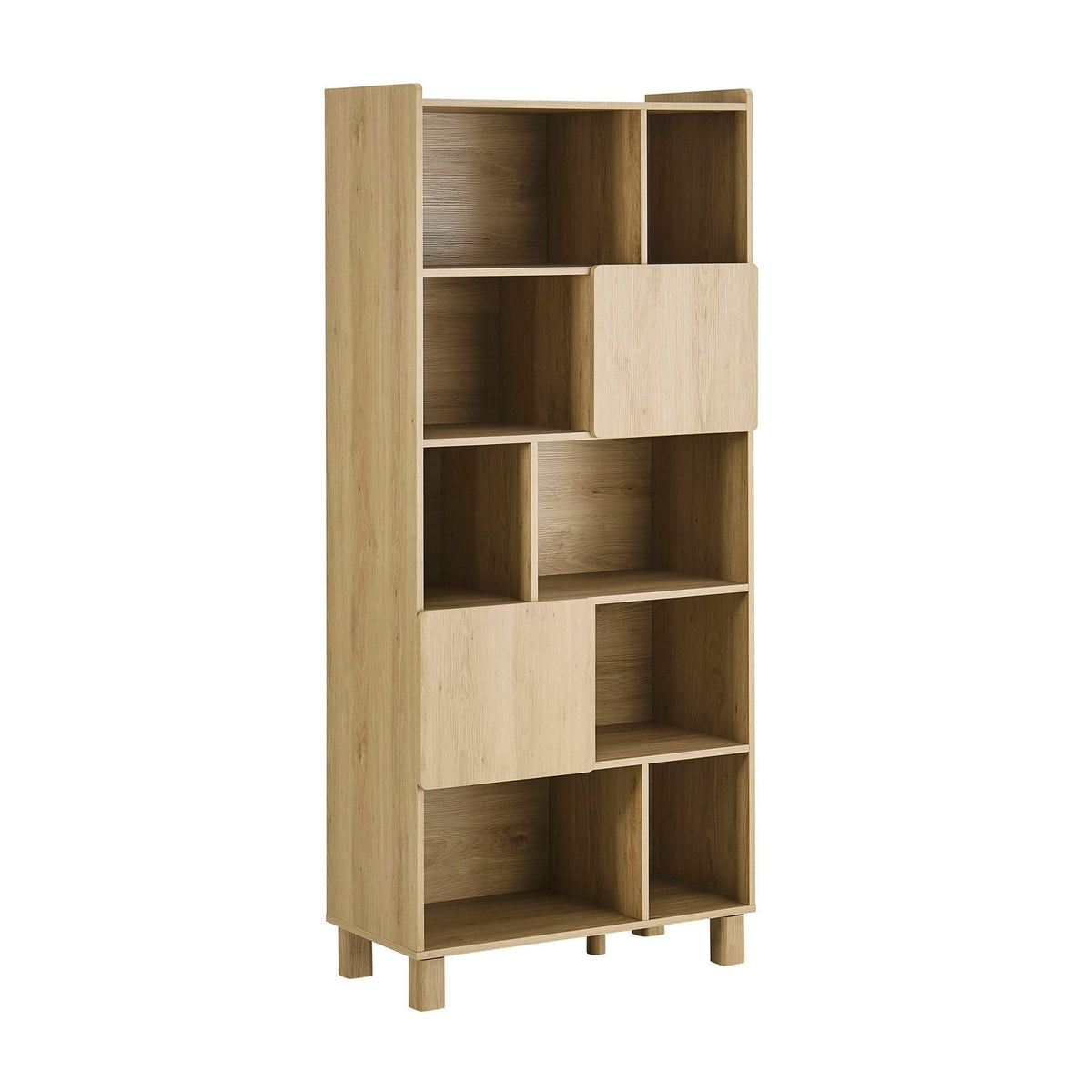 Avalon Shelving Unit - Light Oak Effect - DUSK