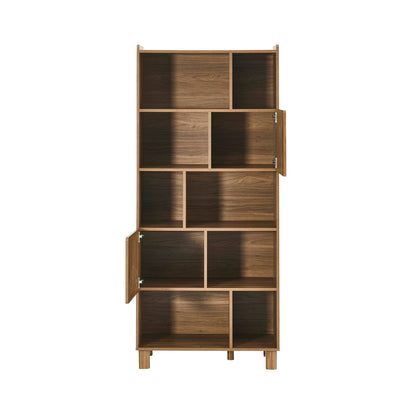 Avalon Shelving Unit - Medium Wood - DUSK