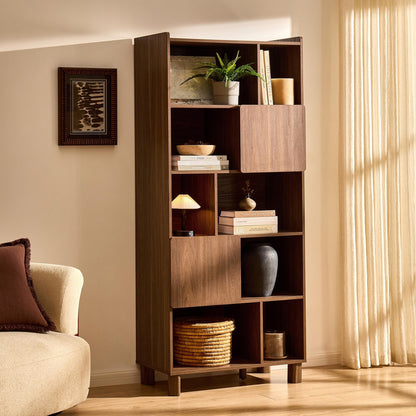 Avalon Shelving Unit - Medium Wood - DUSK