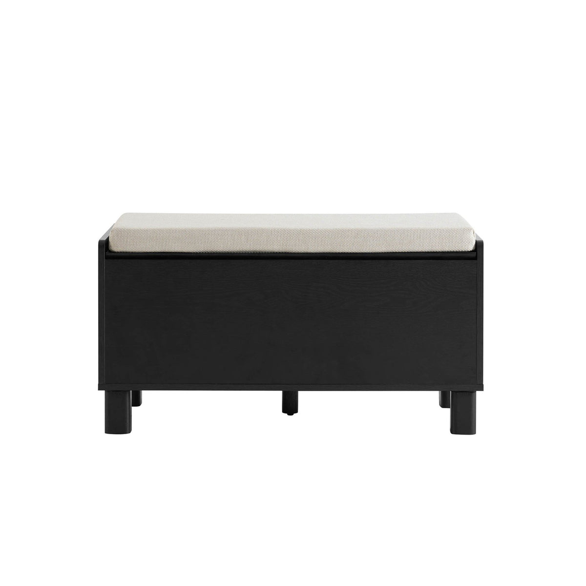 Avalon Storage Bench - Black Wood Effect - DUSK
