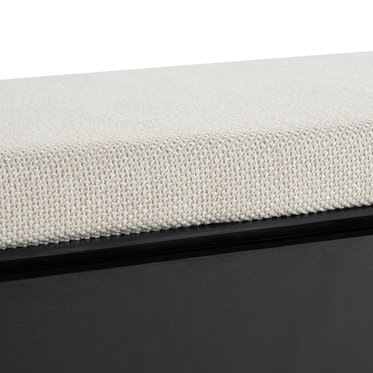 Avalon Storage Bench - Black Wood Effect - DUSK