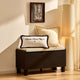 Avalon Storage Bench - Black Wood Effect - DUSK