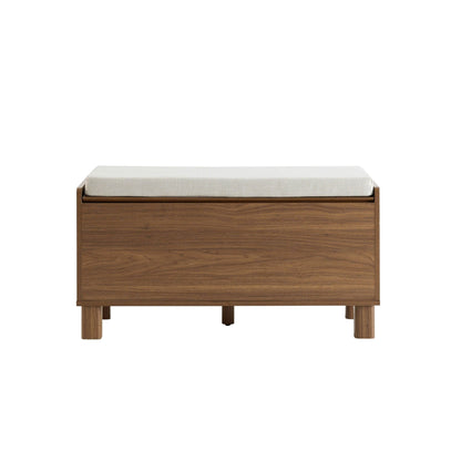 Avalon Storage Bench - Medium Wood - DUSK