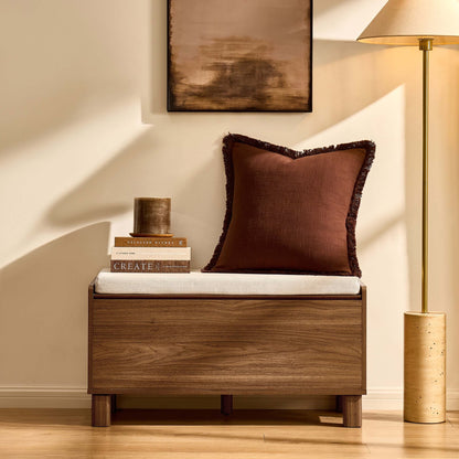 Avalon Storage Bench - Medium Wood - DUSK