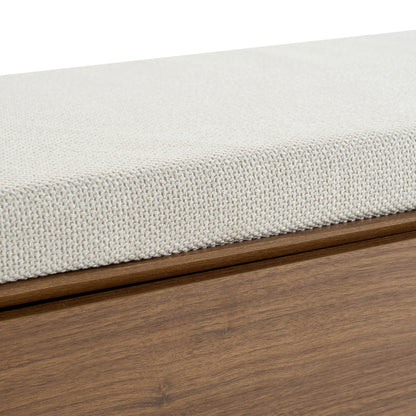 Avalon Storage Bench - Medium Wood - DUSK