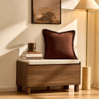 Avalon Storage Bench - Medium Wood - DUSK