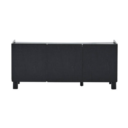 Avalon TV Unit for TVs up to 50" - Black Wood Effect - DUSK