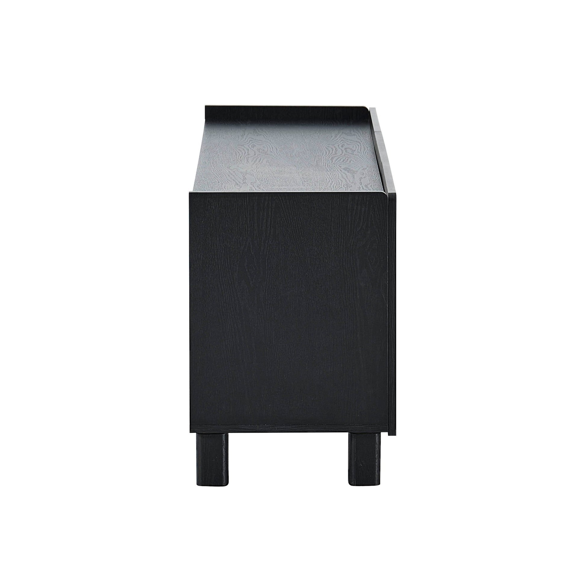 Avalon TV Unit for TVs up to 50" - Black Wood Effect - DUSK
