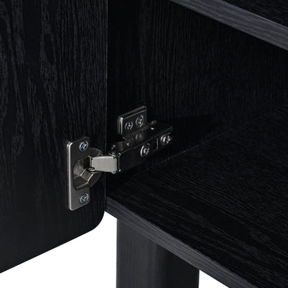 Avalon TV Unit for TVs up to 50" - Black Wood Effect - DUSK