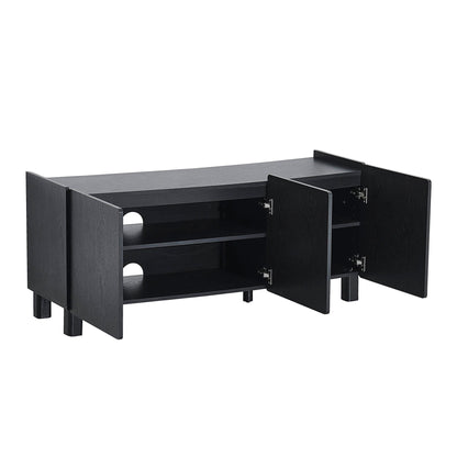 Avalon TV Unit for TVs up to 50" - Black Wood Effect - DUSK