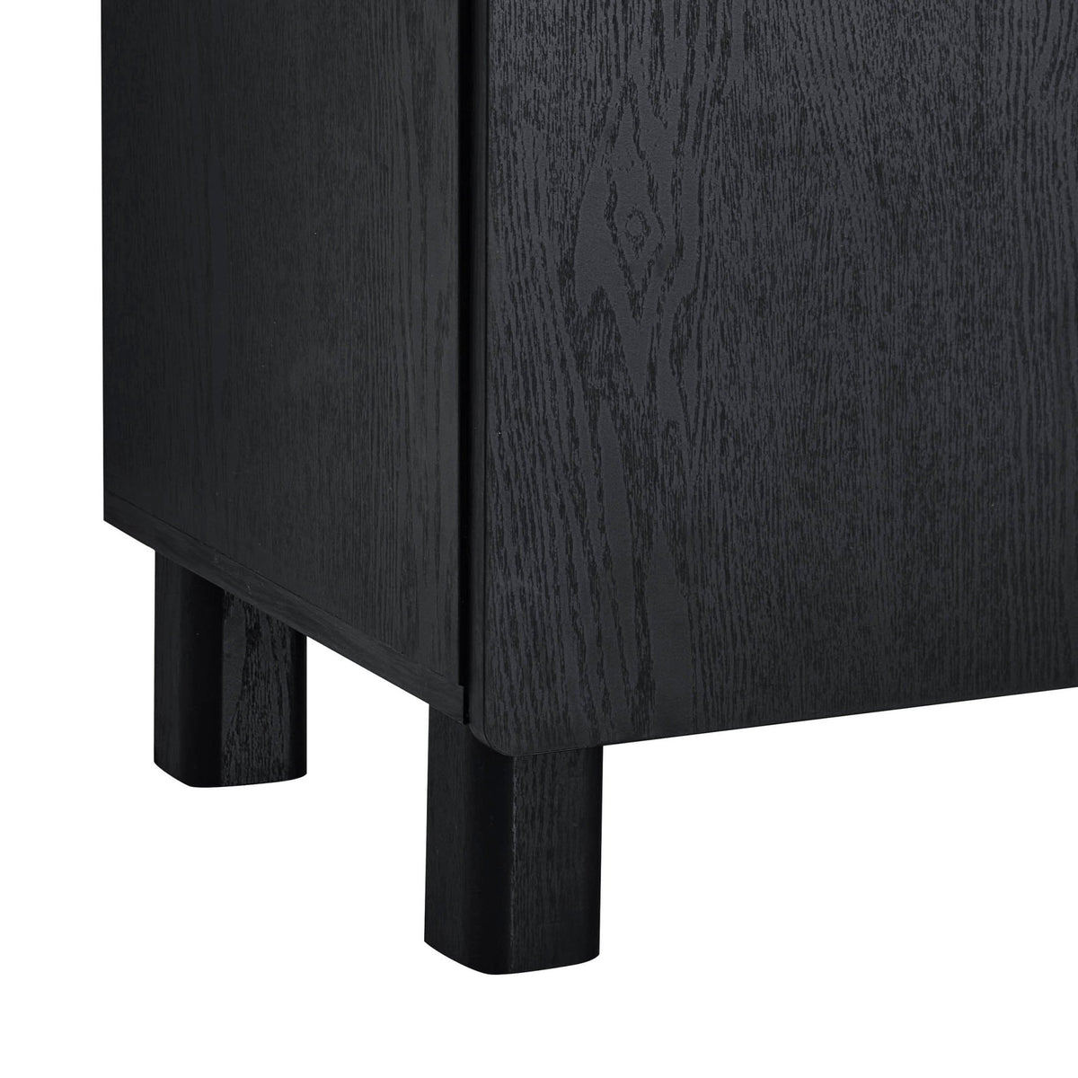 Avalon TV Unit for TVs up to 50" - Black Wood Effect - DUSK