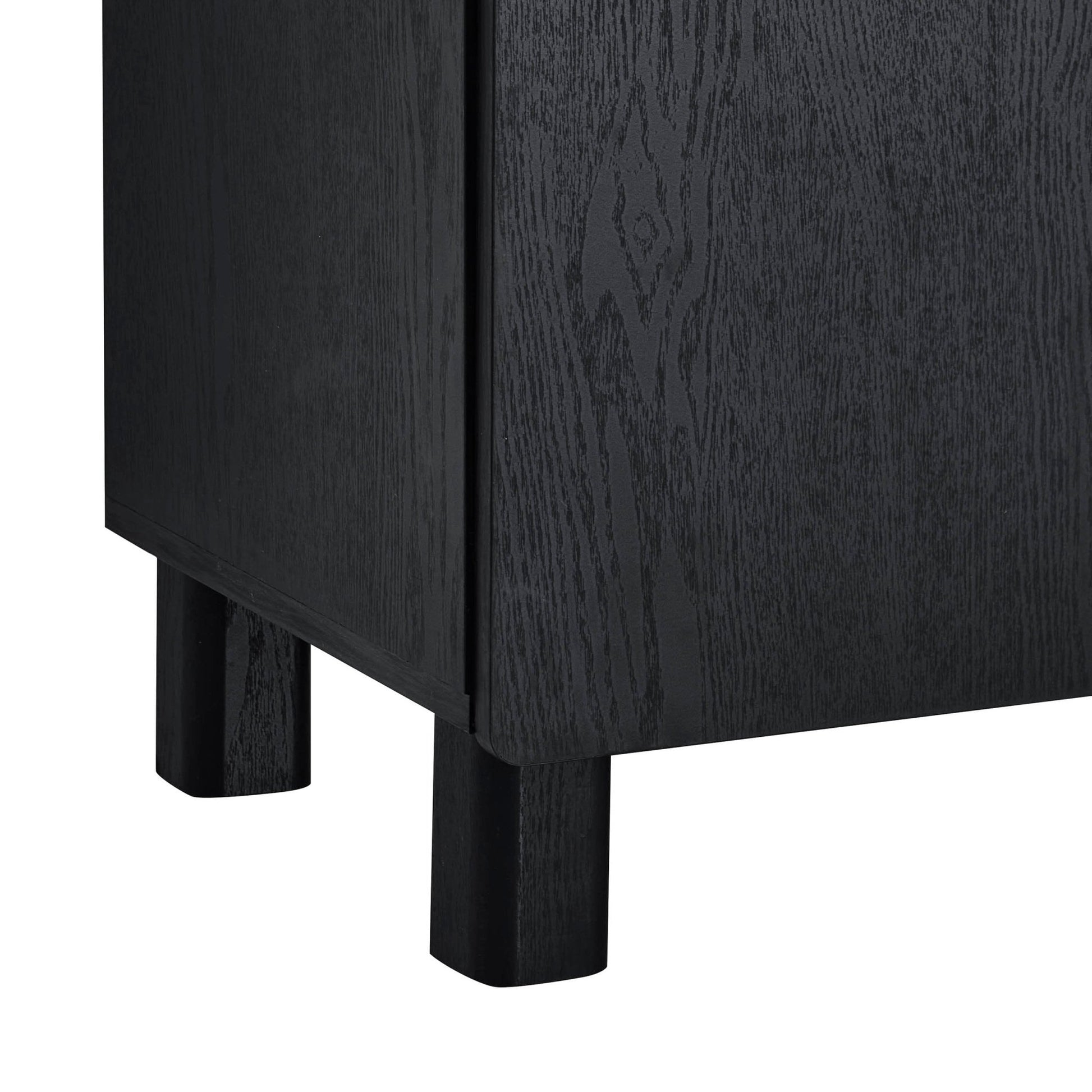 Avalon TV Unit for TVs up to 50" - Black Wood Effect - DUSK