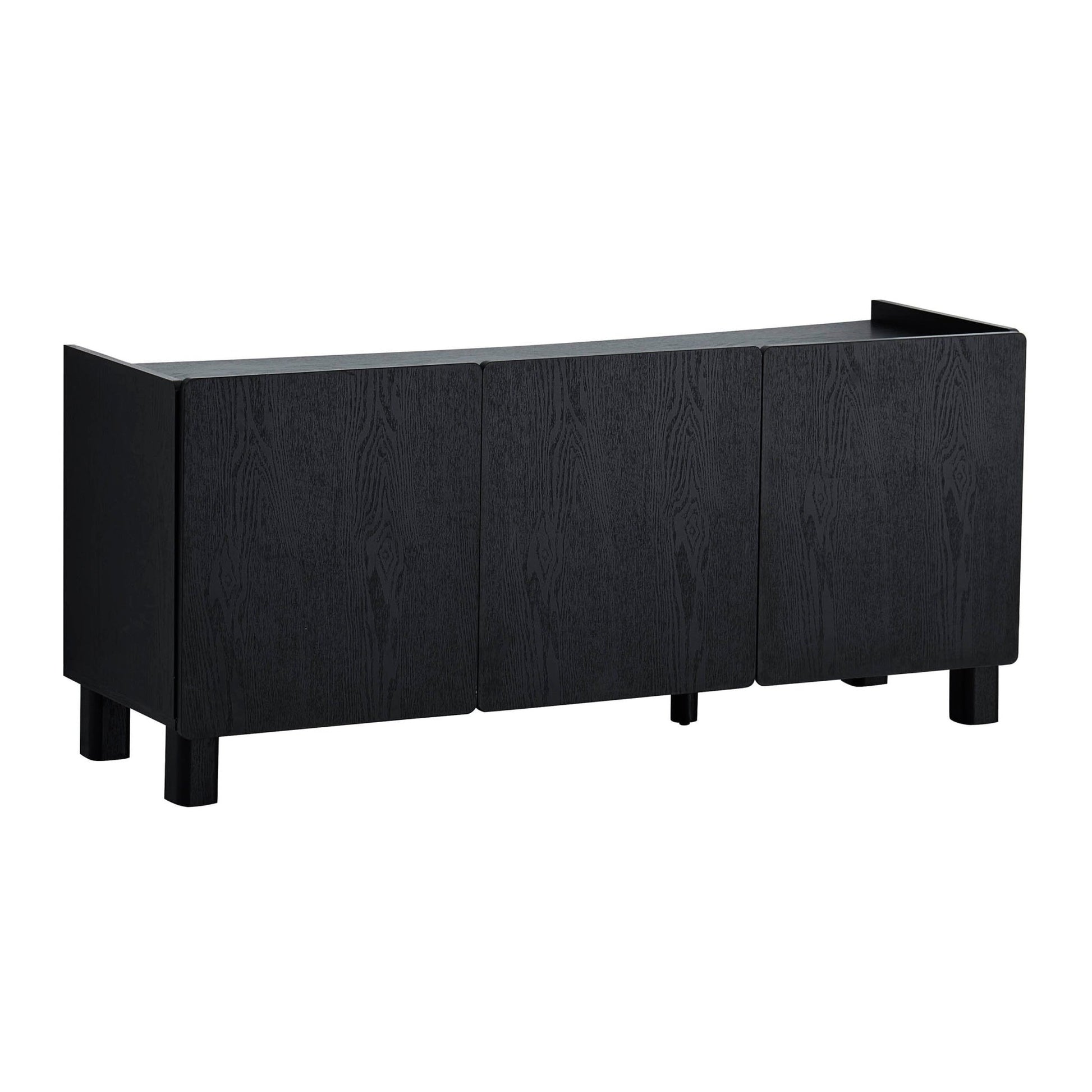 Avalon TV Unit for TVs up to 50" - Black Wood Effect - DUSK