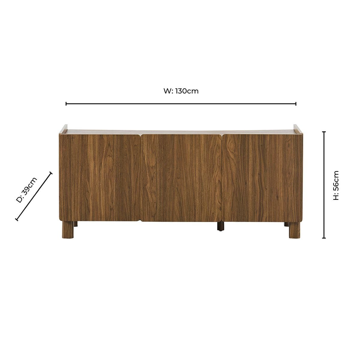 Avalon TV Unit for TVs up to 50" - Medium Wood - DUSK