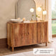 Avery Acacia Wood 3 Door Sideboard - Natural - DUSK