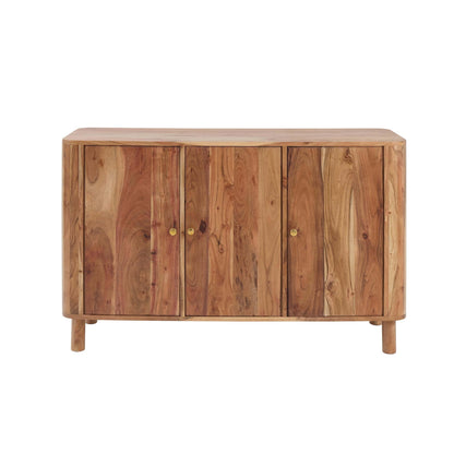 Avery Acacia Wood 3 Door Sideboard - Natural - DUSK