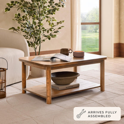 Avery Acacia Wood Coffee Table - Natural - DUSK