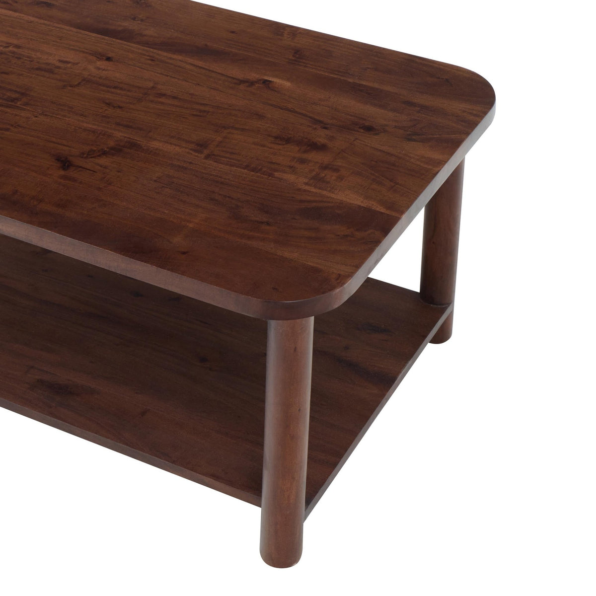Avery Acacia Wood Coffee Table - Walnut - DUSK