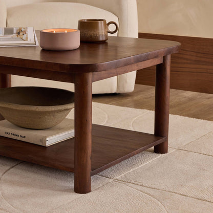 Avery Acacia Wood Coffee Table - Walnut - DUSK