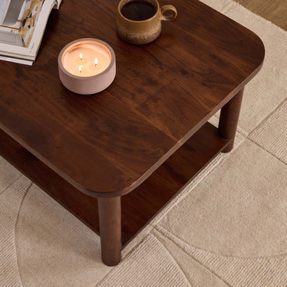 Avery Acacia Wood Coffee Table - Walnut - DUSK