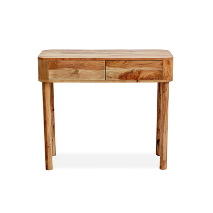Avery Acacia Wood Dressing Table Console - Natural - DUSK