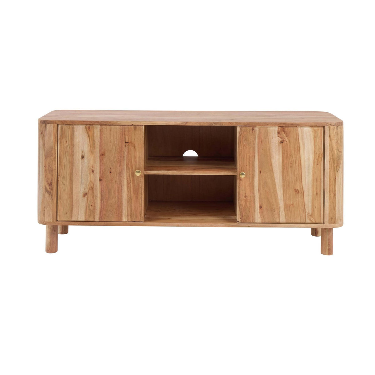 Avery Acacia Wood Tv Unit for TVs up to 50" - Natural - DUSK