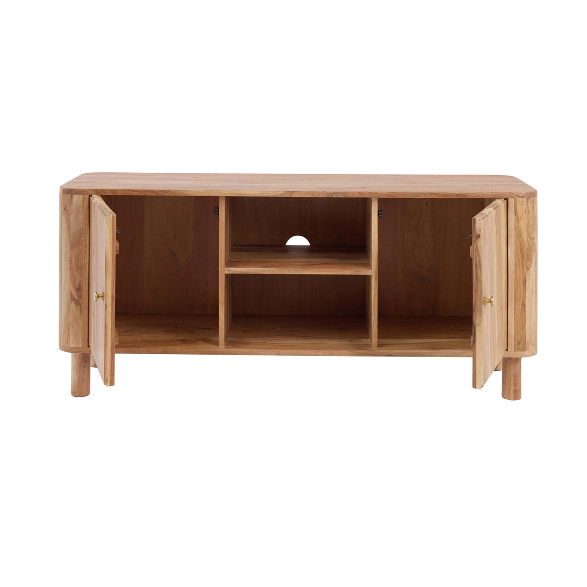 Avery Acacia Wood Tv Unit for TVs up to 50" - Natural - DUSK