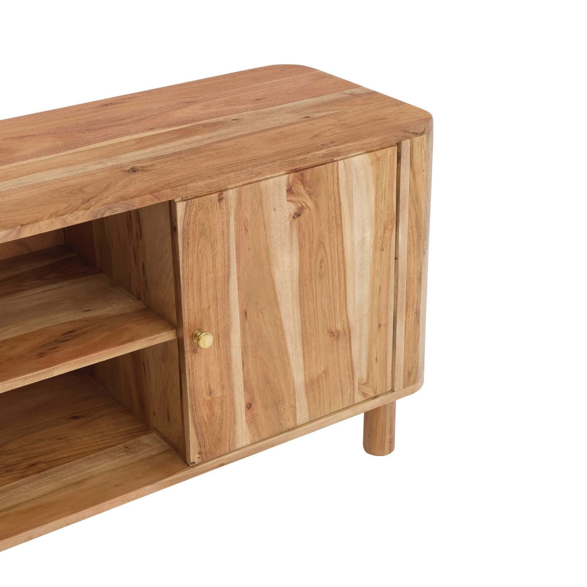 Avery Acacia Wood Tv Unit for TVs up to 50" - Natural - DUSK