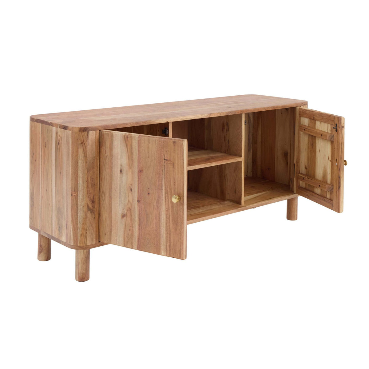 Avery Acacia Wood Tv Unit for TVs up to 50" - Natural - DUSK