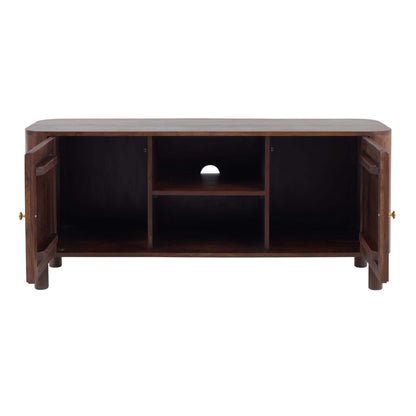 Avery Acacia Wood Tv Unit for TVs up to 50" - Walnut - DUSK