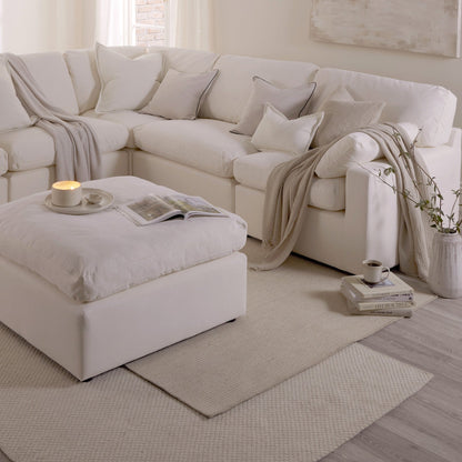 Axel Handwoven Stripe Rug - Natural - DUSK