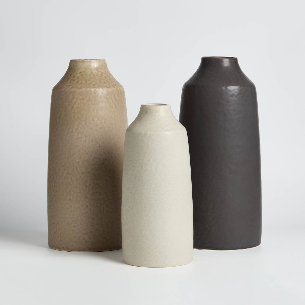 Azalea Matt Effect Vase - Charcoal - DUSK