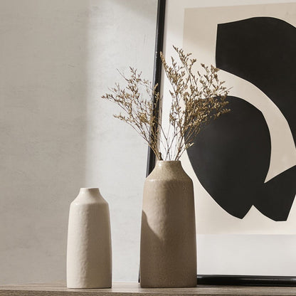 Azalea Matt Effect Vase - Taupe - DUSK