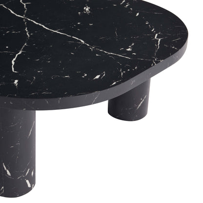 Azra Nesting Coffee Tables - Black Marble Effect - DUSK