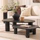 Azra Nesting Coffee Tables - Black Marble Effect - DUSK