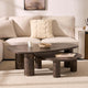 Azra Nesting Coffee Tables - Brown Marble Effect - DUSK